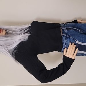 Medium Black Crop Top